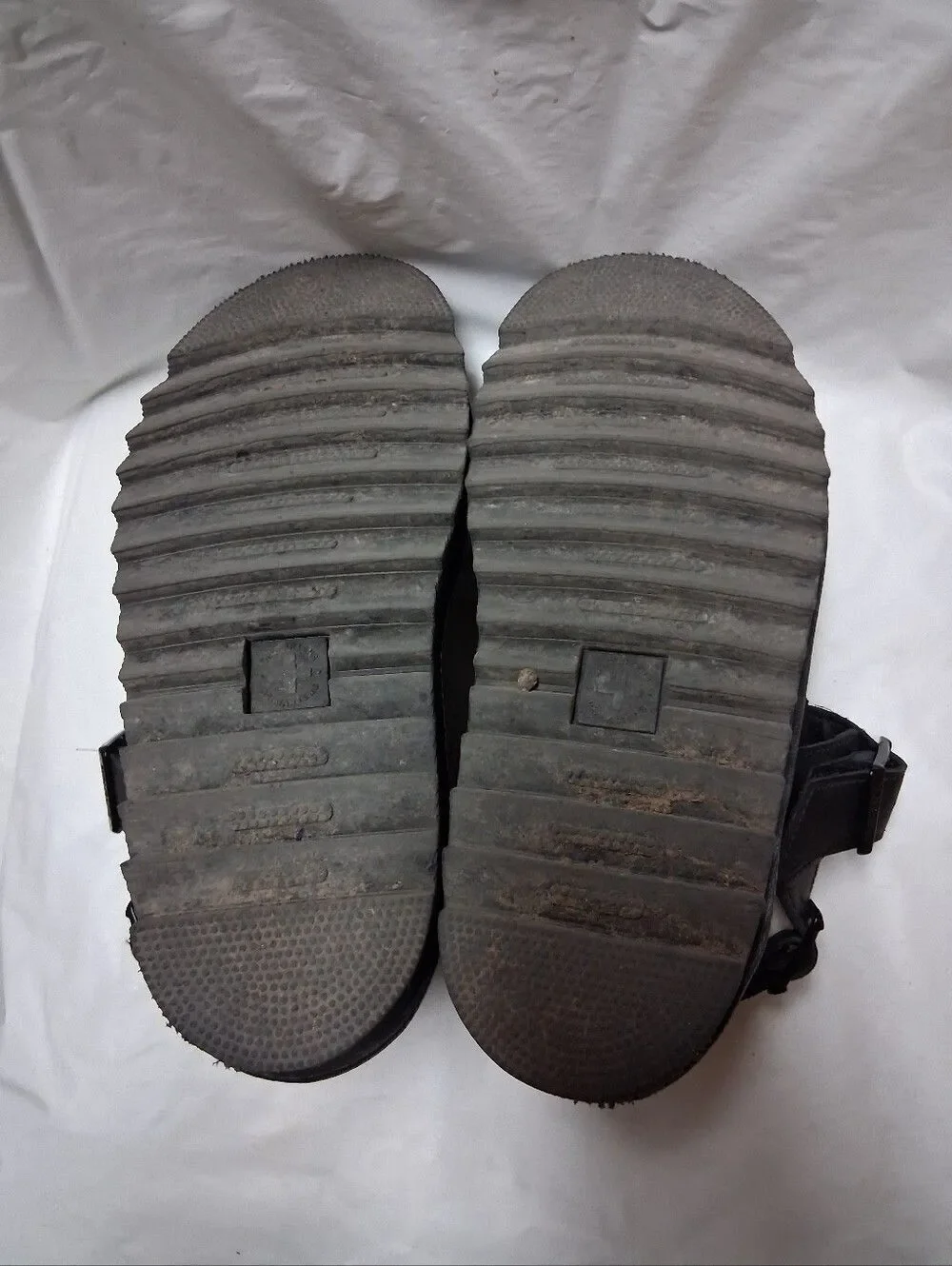 Dr. Martens Voss Women's Black Platform Strap Sandals Size 7 Preowned
